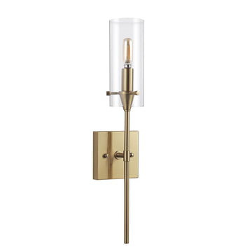 Cato Bohemian Farmhouse Iron/Glass LED Vanity - JONATHAN Y